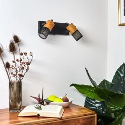 Hofstein Lenalau Wandleuchte Schwarz, 2-flammig -Wandleuchten Verkauf lenalau wandleuchte h3404126 9