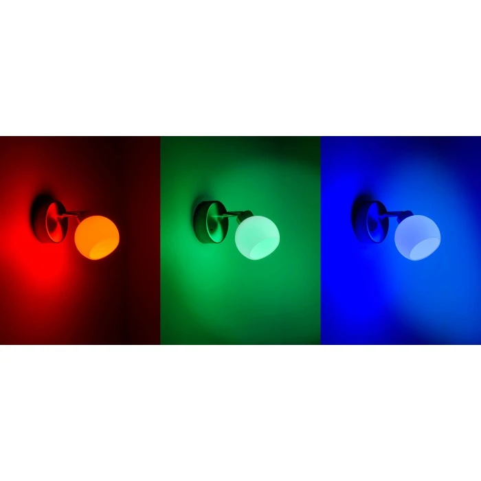 Leuchten Direkt LOLA-LOTTA Wandleuchte LED Edelstahl, 1-flammig, Fernbedienung, Farbwechsler 2 Leuchten Direkt LOLA-LOTTA Wandleuchte LED Edelstahl, 1-flammig, Fernbedienung, Farbwechsler – Bild 2