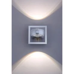 Leuchten Direkt Ls-OPTI Wandleuchte LED Edelstahl, 2-flammig, Fernbedienung, Farbwechsler -Wandleuchten Verkauf leuchten direkt ls opti wandleuchte 12471 55 3