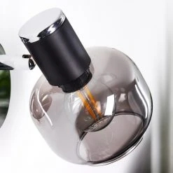 Hofstein Lexington Wandleuchte Chrom, Schwarz, 1-flammig -Wandleuchten Verkauf lexington wandleuchte h3367322 10