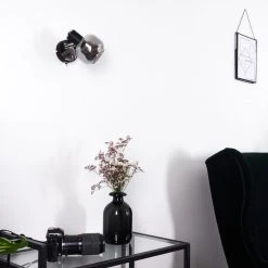 Hofstein Lexington Wandleuchte Chrom, Schwarz, 1-flammig -Wandleuchten Verkauf lexington wandleuchte h3367322 15