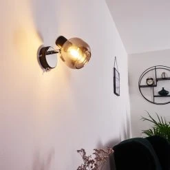 Hofstein Lexington Wandleuchte Chrom, Schwarz, 1-flammig -Wandleuchten Verkauf lexington wandleuchte h3367322 2