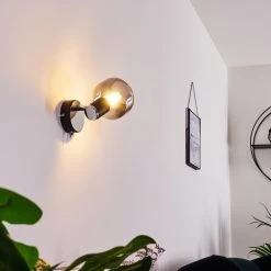 Hofstein Lexington Wandleuchte Chrom, Schwarz, 1-flammig -Wandleuchten Verkauf lexington wandleuchte h3367322 6