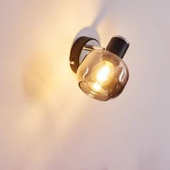 Hofstein Lexington Wandleuchte Chrom, Schwarz, 1-flammig -Wandleuchten Verkauf lexington wandleuchte h3367322 7