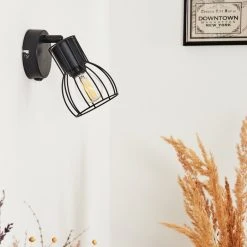 Hofstein Liagarda Wandleuchte Schwarz, 1-flammig -Wandleuchten Verkauf liagarda wandleuchte h3433973 11
