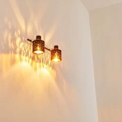 Hofstein Liared Wandleuchte Schwarz, 2-flammig -Wandleuchten Verkauf liared wandleuchte h3161692 do1 13