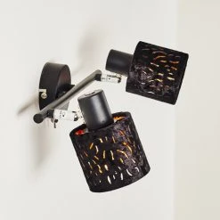 Hofstein Liared Wandleuchte Schwarz, 2-flammig -Wandleuchten Verkauf liared wandleuchte h3161692 do1 8