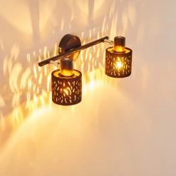 Hofstein Liared Wandleuchte Schwarz, 2-flammig -Wandleuchten Verkauf liared wandleuchte h3161692 do1 9