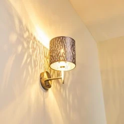 Hofstein LIARED Wandleuchte Nickel-Matt, 1-flammig -Wandleuchten Verkauf liared wandleuchte h3277812 do1 2