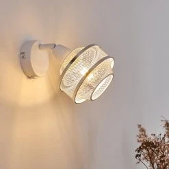 Hofstein Limassol Wandleuchte Chrom, Weiß, 1-flammig -Wandleuchten Verkauf limassol wandleuchte h3332597 2