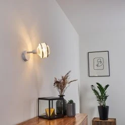Hofstein Limassol Wandleuchte Chrom, Weiß, 1-flammig -Wandleuchten Verkauf limassol wandleuchte h3332597 6