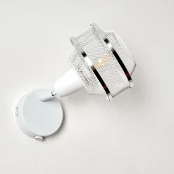 Hofstein Limassol Wandleuchte Chrom, Weiß, 1-flammig -Wandleuchten Verkauf limassol wandleuchte h3332597 8