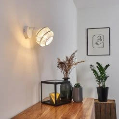 Hofstein Limassol Wandleuchte Chrom, Weiß, 1-flammig -Wandleuchten Verkauf limassol wandleuchte h3332597 9