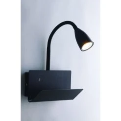 Luce Design Gulp Wandleuchte Schwarz, 1-flammig