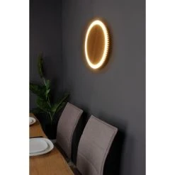Luce Design MOON Wandleuchte LED Schwarz, Braun, Holzoptik, 1-flammig -Wandleuchten Verkauf luce design moon wandleuchte 9053 m wo 3