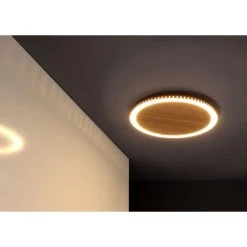 Luce Design MOON Wandleuchte LED Schwarz, Braun, Holzoptik, 1-flammig -Wandleuchten Verkauf luce design moon wandleuchte 9053 m wo 4