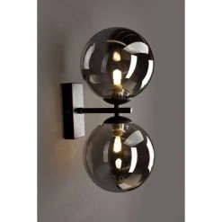 Luce Design NEPTUN Wandleuchte Schwarz, 2-flammig -Wandleuchten Verkauf luce design neptun wandleuchte 9120 ap2 nero 3