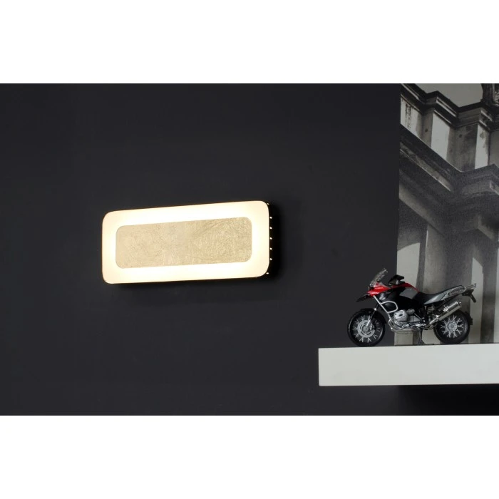 Luce Design Solaris Wandleuchte LED Weiß, Schwarz-Gold, 1-flammig 4 Luce Design Solaris Wandleuchte LED Weiß, Schwarz-Gold, 1-flammig – Bild 4