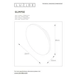Lucide GLIMPSE Wandleuchte LED Weiß, 1-flammig -Wandleuchten Verkauf lucide glimpse wandleuchte 77285 10 02 4