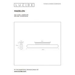 Lucide MADELON Wandleuchte LED Schwarz, 1-flammig -Wandleuchten Verkauf lucide madelon wandleuchte 04209 12 30 4