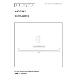 Lucide MADELON Wandleuchte LED Schwarz, 1-flammig 7 Lucide MADELON Wandleuchte LED Schwarz, 1-flammig -Wandleuchten Verkauf lucide madelon wandleuchte 04209 18 30 3