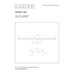 Lucide ONNO Wandleuchte LED Chrom, 1-flammig -Wandleuchten Verkauf lucide onno wandleuchte 79297 08 12 5