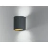Lutec Lampen Lutec SHINE Wandleuchte Schwarz, Gold, 1-flammig