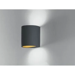 Lutec Lampen Lutec SHINE Wandleuchte Schwarz, Gold, 1-flammig
