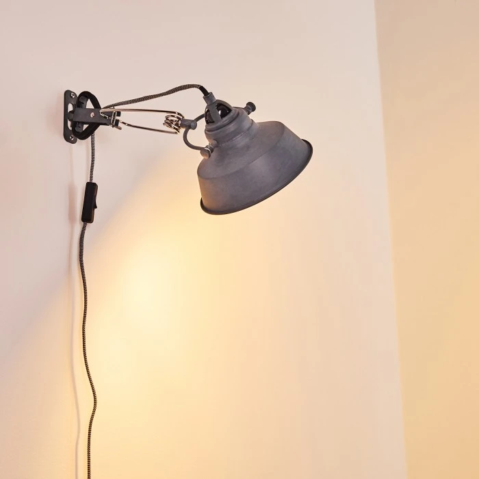 Hofstein Luven Wandleuchte Grau, 1-flammig 4 Hofstein Luven Wandleuchte Grau, 1-flammig - Image 4