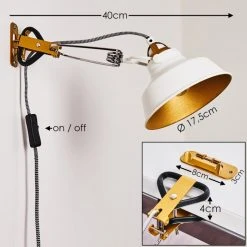 Hofstein Luven Wandleuchte Gold, 1-flammig 19 Hofstein Luven Wandleuchte Gold, 1-flammig -Wandleuchten Verkauf luven wandleuchte h3288573 do1 1