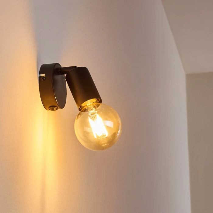 Hofstein Maidford Wandleuchte Schwarz, 1-flammig 3 Hofstein Maidford Wandleuchte Schwarz, 1-flammig - Image 3