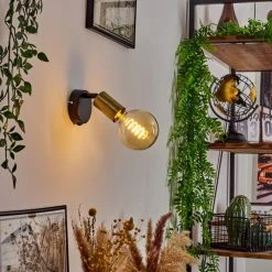 Hofstein Maidford Wandleuchte Messing, Schwarz, 1-flammig 18 Hofstein Maidford Wandleuchte Messing, Schwarz, 1-flammig -Wandleuchten Verkauf maidford wandleuchte h3388112 6