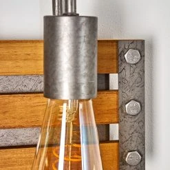 Hofstein Mallard Wandleuchte Silber, Holz hell, 2-flammig -Wandleuchten Verkauf mallard wandleuchte h3364321 13