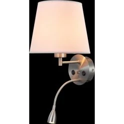 Mantra CAICOS Wandleuchte LED Nickel-Matt, Nickel glänzend, 1-flammig