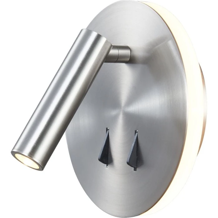 Mantra CAYMAN Wandleuchte LED Nickel-Matt, Nickel glänzend, 1-flammig 1 Mantra CAYMAN Wandleuchte LED Nickel-Matt, Nickel glänzend, 1-flammig