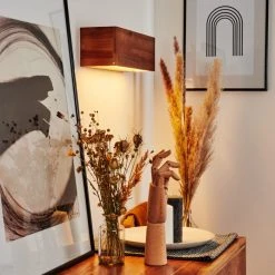 Hofstein Marmorera Wandleuchte LED Weiß, Naturfarben, 1-flammig -Wandleuchten Verkauf marmorera wandleuchte h3542095 9