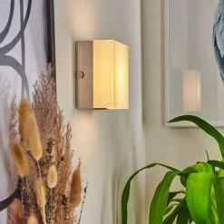 Hofstein Metaghan Wandleuchte LED Chrom, 1-flammig