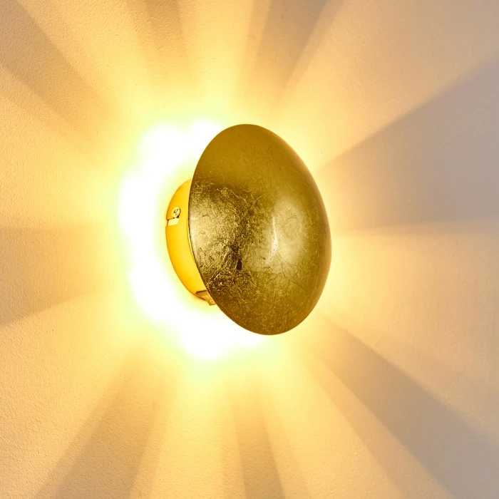 Hofstein Mezia Wandleuchte Gold, 1-flammig 9 Hofstein Mezia Wandleuchte Gold, 1-flammig – Bild 9