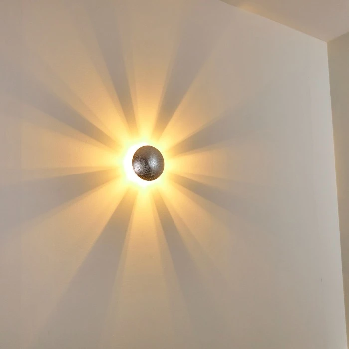 Hofstein Mezia Wandleuchte Silber, 1-flammig 4 Hofstein Mezia Wandleuchte Silber, 1-flammig - Image 4