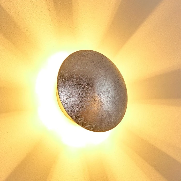 Hofstein Mezia Wandleuchte Silber, 1-flammig 8 Hofstein Mezia Wandleuchte Silber, 1-flammig - Image 8