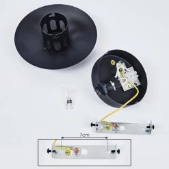 Hofstein Mezia Wandleuchte LED Schwarz, 1-flammig -Wandleuchten Verkauf mezia wandleuchte h3433096 4