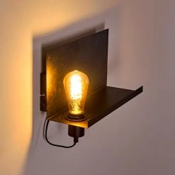 Hofstein Moheda Wandleuchte Schwarz, Rostfarben, 1-flammig 37 Hofstein Moheda Wandleuchte Schwarz, Rostfarben, 1-flammig -Wandleuchten Verkauf moheda wandleuchte h3318058 11