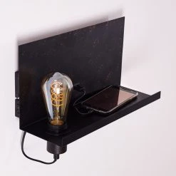 Hofstein Moheda Wandleuchte Schwarz, Rostfarben, 1-flammig 38 Hofstein Moheda Wandleuchte Schwarz, Rostfarben, 1-flammig -Wandleuchten Verkauf moheda wandleuchte h3318058 12