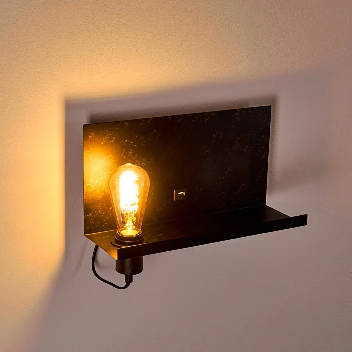 Hofstein Moheda Wandleuchte Schwarz, Rostfarben, 1-flammig 15 Hofstein Moheda Wandleuchte Schwarz, Rostfarben, 1-flammig - Image 15