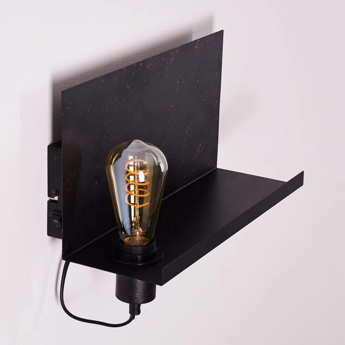 Hofstein Moheda Wandleuchte Schwarz, Rostfarben, 1-flammig 16 Hofstein Moheda Wandleuchte Schwarz, Rostfarben, 1-flammig - Image 16