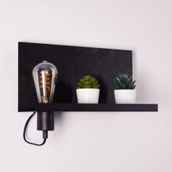 Hofstein Moheda Wandleuchte Schwarz, Rostfarben, 1-flammig 44 Hofstein Moheda Wandleuchte Schwarz, Rostfarben, 1-flammig -Wandleuchten Verkauf moheda wandleuchte h3318058 18