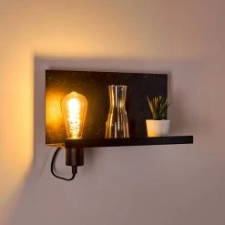 Hofstein Moheda Wandleuchte Schwarz, Rostfarben, 1-flammig 28 Hofstein Moheda Wandleuchte Schwarz, Rostfarben, 1-flammig -Wandleuchten Verkauf moheda wandleuchte h3318058 2