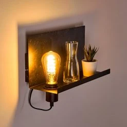 Hofstein Moheda Wandleuchte Schwarz, Rostfarben, 1-flammig 46 Hofstein Moheda Wandleuchte Schwarz, Rostfarben, 1-flammig -Wandleuchten Verkauf moheda wandleuchte h3318058 20