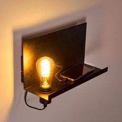 Hofstein Moheda Wandleuchte Schwarz, Rostfarben, 1-flammig 29 Hofstein Moheda Wandleuchte Schwarz, Rostfarben, 1-flammig -Wandleuchten Verkauf moheda wandleuchte h3318058 3