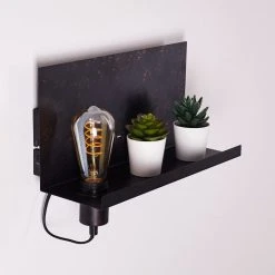 Hofstein Moheda Wandleuchte Schwarz, Rostfarben, 1-flammig 31 Hofstein Moheda Wandleuchte Schwarz, Rostfarben, 1-flammig -Wandleuchten Verkauf moheda wandleuchte h3318058 5